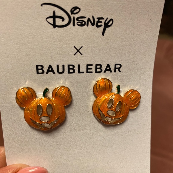 BaubleBar Mickey Pumpkin Earrings - Picture 2 of 4